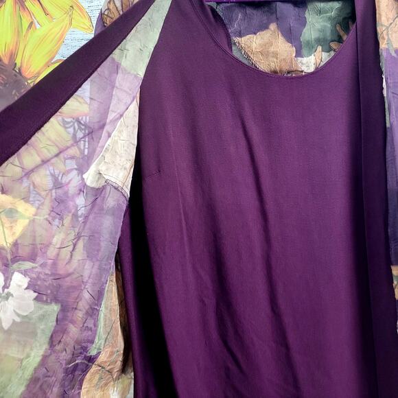 R&M Richards Woman Vintage Sheer Top - Picture 2 of 5